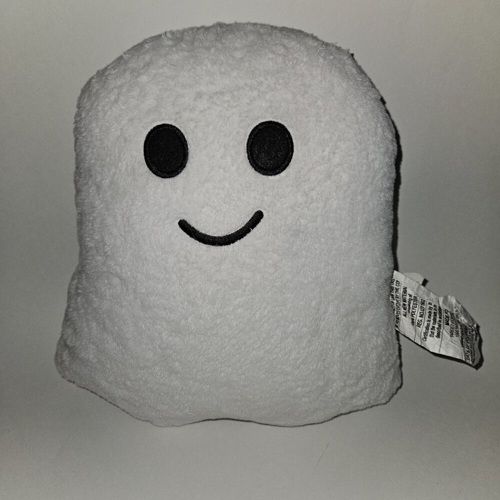 White Ghost Decorative Pillow Plush Throw Haloween Decor Target Friendly Smile